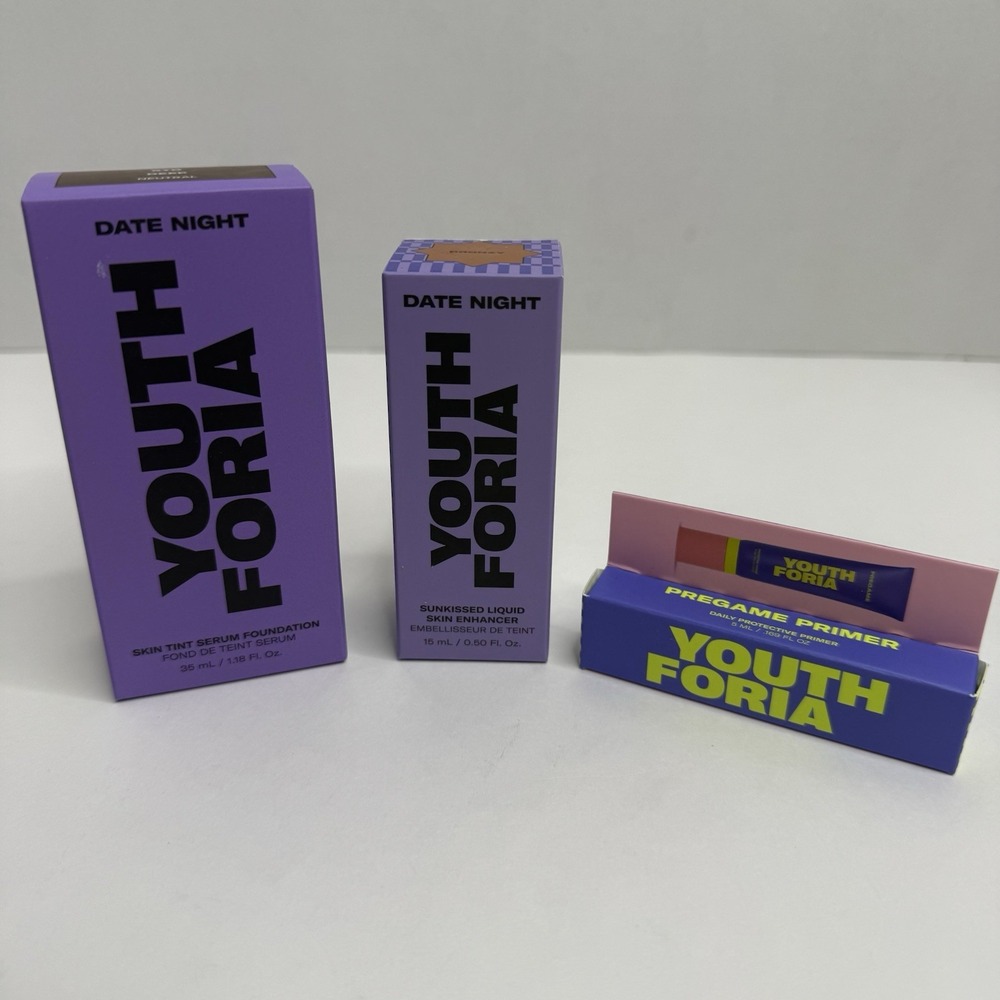 Youthforia Date Night Foundation 570 + Bronzy Enhancer + Primer Bundle